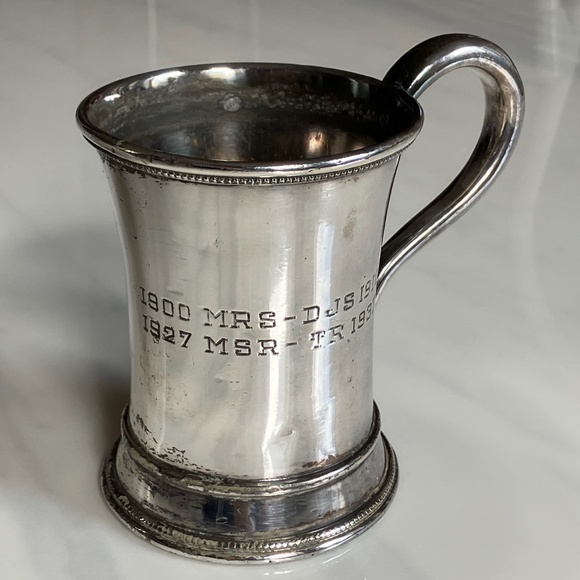 Antique 1937 Silver Plated Award Cup Engraved Trophy by Rogers Brothers - Picture 1 of 6